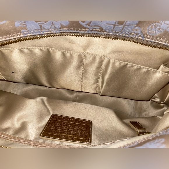 COPY - Coach Gold Pink Blue Patchwork purse - Picture 6 of 13